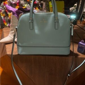 Kate Spade Designer Blue Leather Satchel